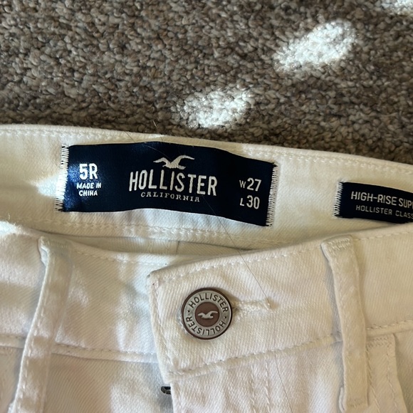 Hollister White Ripped Jeans Size 5R - Picture 4 of 4